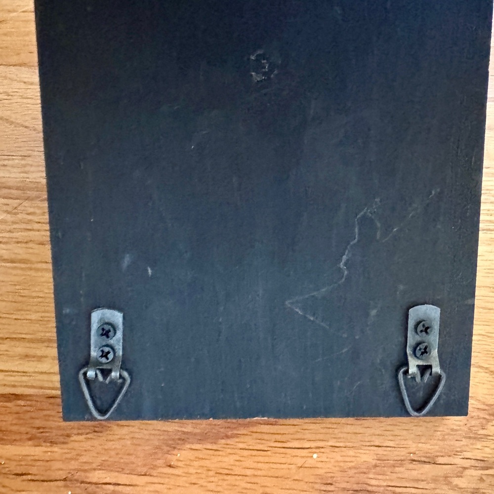 Wall Pocket Organizer for Laundry, Faux Wood & Galvanized Metal, Farmhouse - Picture 9 of 11